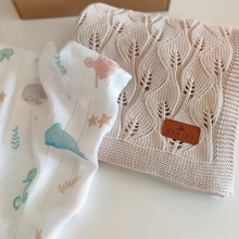 Carica l'immagine nel visualizzatore di Gallery, MUSSOLA IN BAMBOO 100% - 75x100 - MARE DI COCCOLE