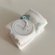 Carica l'immagine nel visualizzatore di Gallery, MINI MUSSOLE IN BAMBOO 100% - DUO PACK - 50x50 - MARE DI COCCOLE