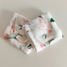 Carica l'immagine nel visualizzatore di Gallery, MINI MUSSOLE IN BAMBOO 100%  - DUO PACK - 50x50 - COLIBRì