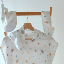 Carica l'immagine nel visualizzatore di Gallery, SET MARE - PONCHO, CUFFIETTA & SCIARPINA - 100% BAMBOO - APINE