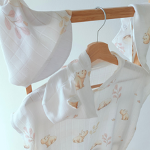 Carica l'immagine nel visualizzatore di Gallery, SET MARE - PONCHO, CUFFIETTA & SCIARPINA - 100% BAMBOO - BABY HIPPO