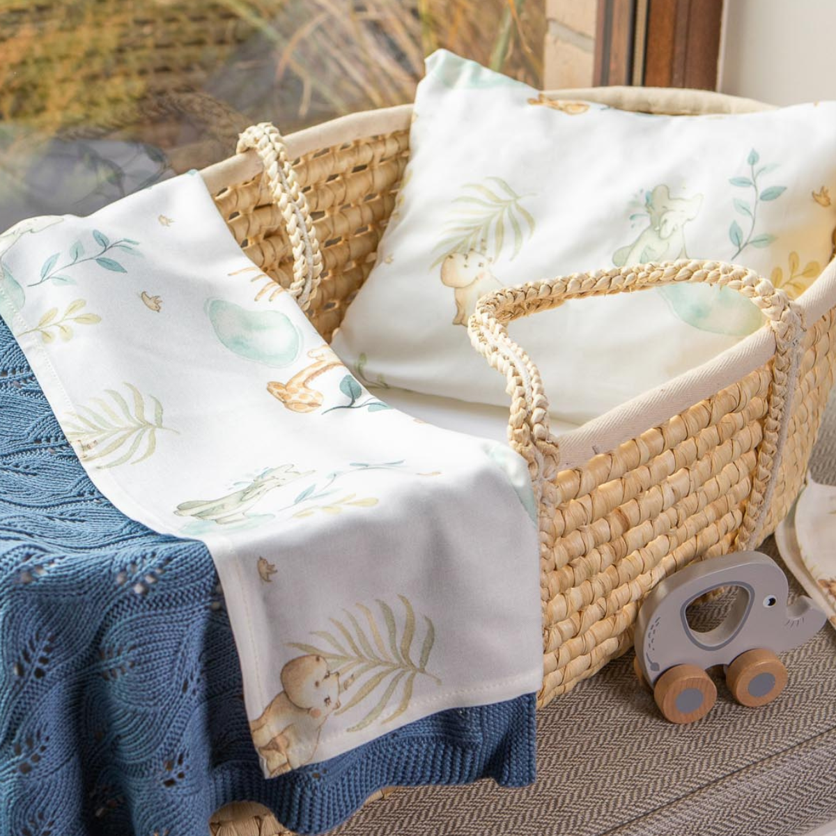 Confezione 4 Lenzuola Con Angoli Per Culla Koolababy - 50x83 Cm - Morbide, Verde Salvia E Arcobaleno - 3