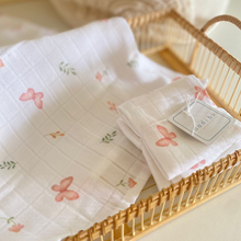 Load image into Gallery viewer, 100% BAMBOO MUSLIN - 100x100 - BUTTERFLIES