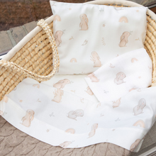 Carica l'immagine nel visualizzatore di Gallery, SET LENZUOLA CULLA E CARROZZINA - CONIGLIETTI