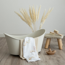 Carica l'immagine nel visualizzatore di Gallery, MUSSOLA IN BAMBOO 100% - 100x100 - BABY HIPPO