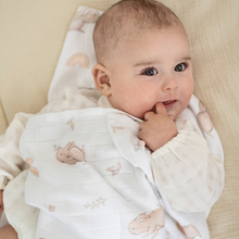 Carica l'immagine nel visualizzatore di Gallery, MUSSOLA IN BAMBOO 100% - 100x100 - CONIGLIETTI