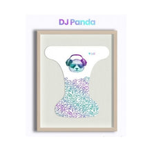 Carica l'immagine nel visualizzatore di Gallery, PANNOLINO LAVABILE - ONE SIZE - AIO- PUL/BIOCOTONE - DJ PANDA