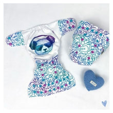 Carica l'immagine nel visualizzatore di Gallery, PANNOLINO LAVABILE - ONE SIZE - AIO- PUL/BIOCOTONE - DJ PANDA