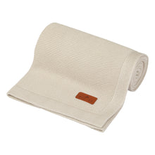 Carica l'immagine nel visualizzatore di Gallery, COPERTA IN BAMBOO A MAGLIA - TRAMA CLASSICA - 80x100 - MANDORLA