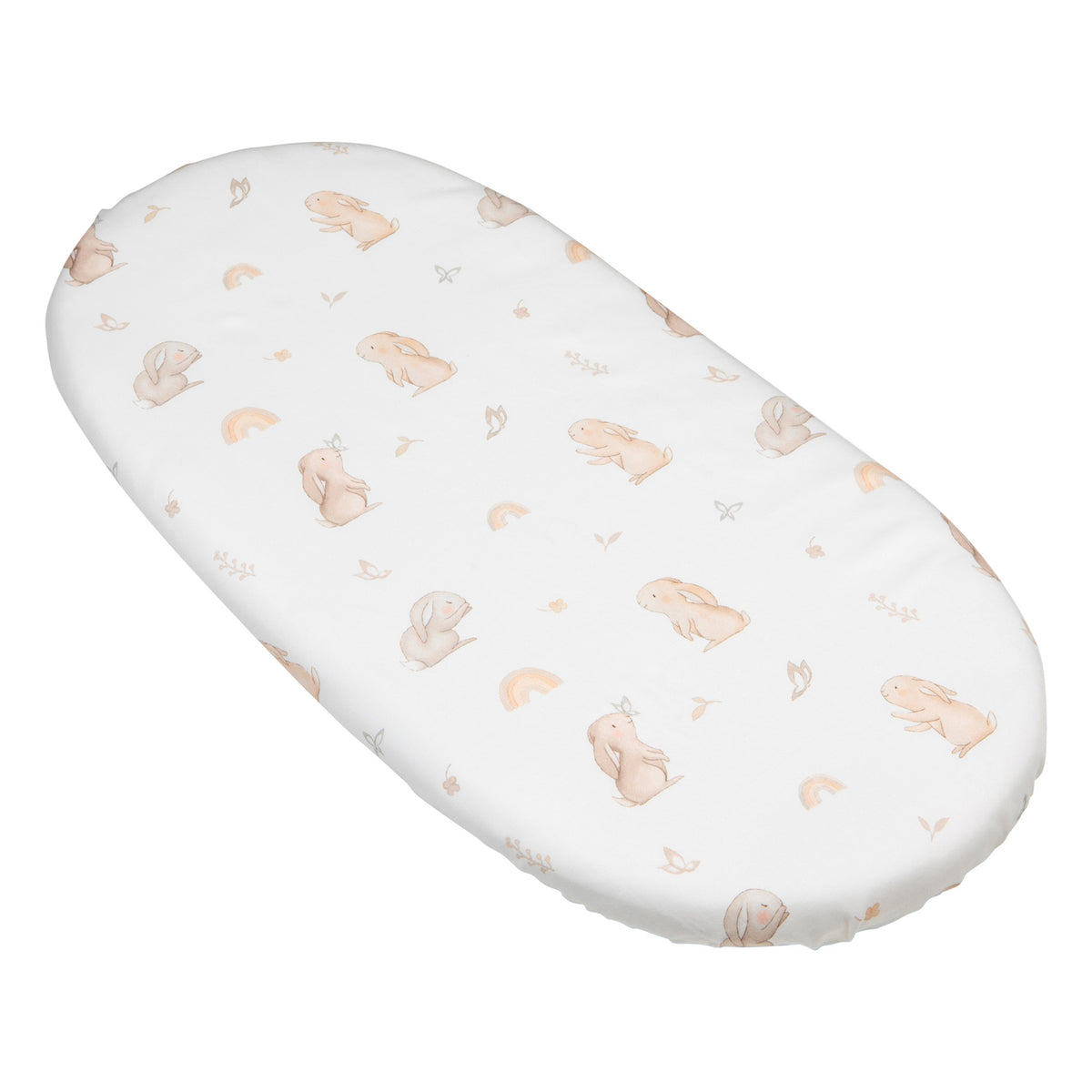 La Little Green Sheep Fitted Sheet in cotone organico per Cestino di Mosè, bianca - 30 x 70 cm La Little Green Sheep Fitted Sheet in cotone organico per Cestino di Mosè, bianca - 30 x 70 cm