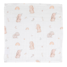 Carica l'immagine nel visualizzatore di Gallery, MINI MUSSOLE IN BAMBOO 100%  - DUO PACK - 50x50 - CONIGLIETTI