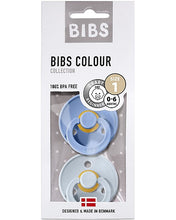 Carica l'immagine nel visualizzatore di Gallery, CIUCCI BIBS - SET DI 2 CIUCCI - CELESTE e NUVOLA