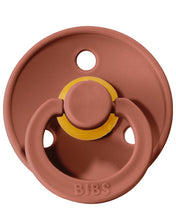 Load image into Gallery viewer, BIBS PACIFIERS - SET OF 2 PACIFIERS - BRICK RED and POWDER PINK