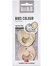 Carica l'immagine nel visualizzatore di Gallery, CIUCCI BIBS - SET DI 2 CIUCCI - VANIGLIA e ROSA CIPRIA