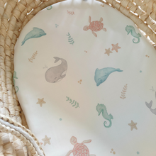 Load image into Gallery viewer, Fitted sheet for cot and pram - 40x80 - SEA OF CUDDLES - RESERVED ITEM MATTEO BIRTH LIST
