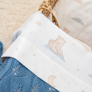 Fitted sheet for cot and pram - TEDDY BEARS
