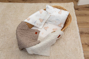 Fitted sheet for cot and pram - TEDDY BEARS