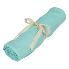 Load image into Gallery viewer, 100% BAMBOO MUSLIN - 120x120 - WATER GREEN
