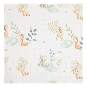 MINI MUSLINS IN 100% BAMBOO - DUO PACK - 50x50 - PUPPIES OF THE SAVANA