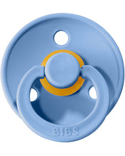 Load image into Gallery viewer, BIBS PACIFIERS - SET OF 2 PACIFIERS - LIGHT BLUE and NUVOLA
