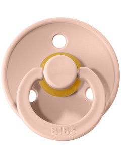 BIBS PACIFIERS - SET OF 2 PACIFIERS - BRICK RED and POWDER PINK